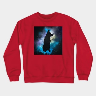 Beauceron Dog Space Nebula Artwork Crewneck Sweatshirt